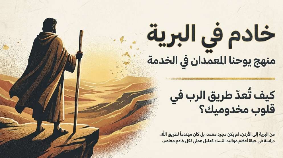 خادم في البرية - منهج يوحنا المعمدان في الخدمة | مدينة الخدام - أفكار وأنشطة مدارس الأحد